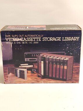 Regal Greetings and Gifts Vintage 1982 Regal Video Cassette Storage Library